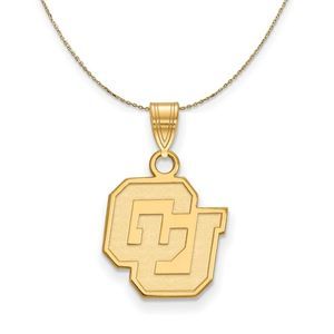 14k Yellow Gold U of Colorado Small Necklace - 22 Inch